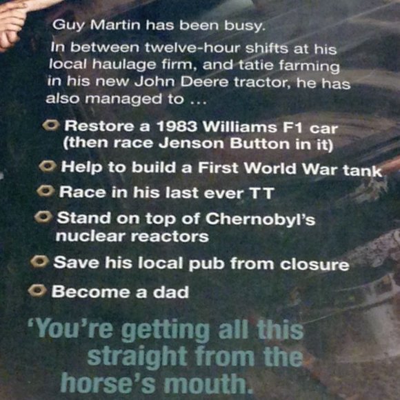 3 for $10 sale! Sports Memoir - Guy Martin, We Need to Weaken the Mixture - Picture 3 of 8